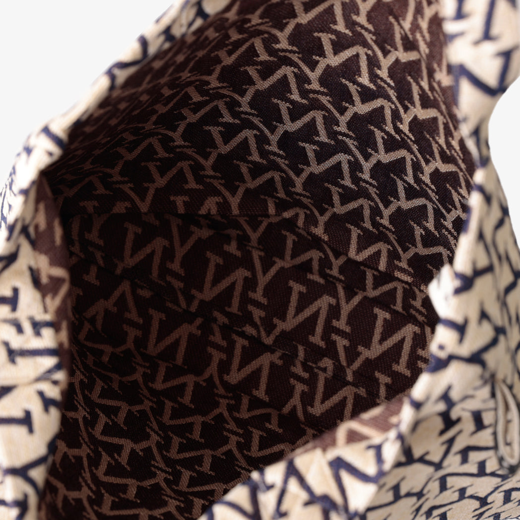 NY ジャカード トートバッグ Serif Natural / BBB-2109-26ss