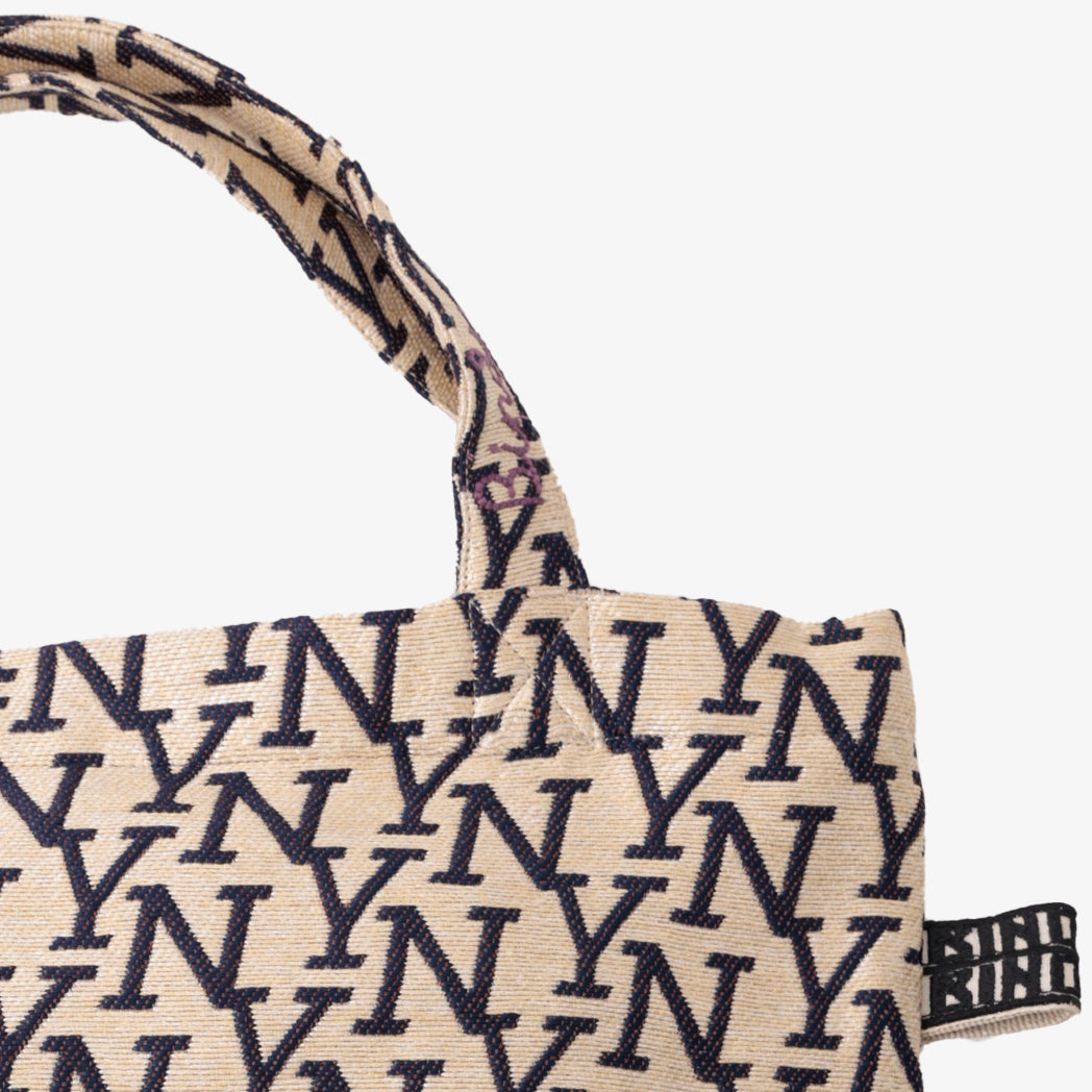 NY ジャカード トートバッグ Serif Natural / BBB-2109-26ss